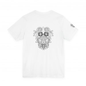 Graphic Tee — Intricate Floral Mask Back Print