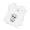 Ornate Line Art Mask Tee — Intricate Tribal Face Graphic T-Shirt