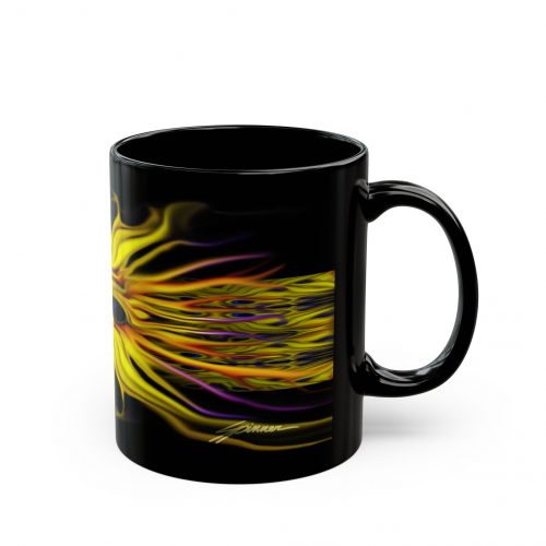 Sundowner Face Black Mug – by sp!nner  (11oz)